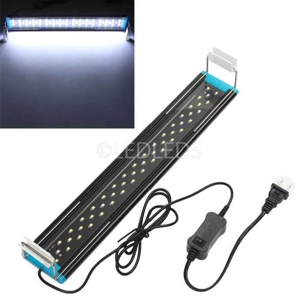 LED-plafoniera20cm - ledleds - LAMPADA PLAFONIERA 20CM 30 LED 20-30CM  ACQUARIO LUCE BIANCA BLU PESCI PIANTE